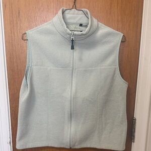 Women's Light Green Fleece Vest